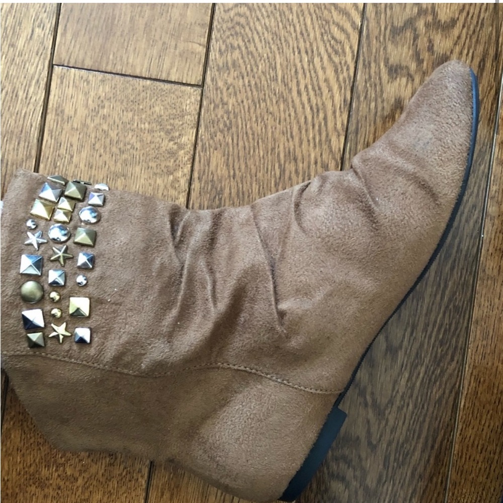 Boho studded booties